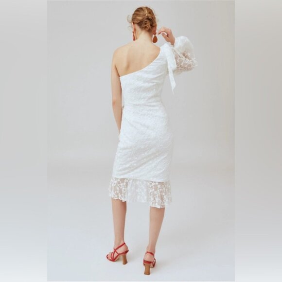 Keepsake Retrospect Midi Dress Ivory - Picture 5 of 7